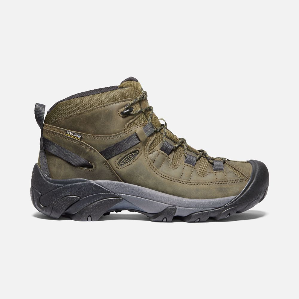 Keen Laarzen Heren Olijfgroen/Zwart - Targhee Ii Waterproof Mid - 14370-MHVA